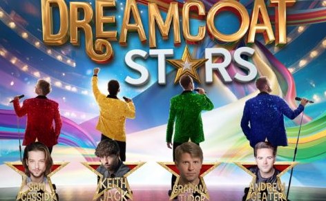 Dreamcoat Starts in coloured coats singing