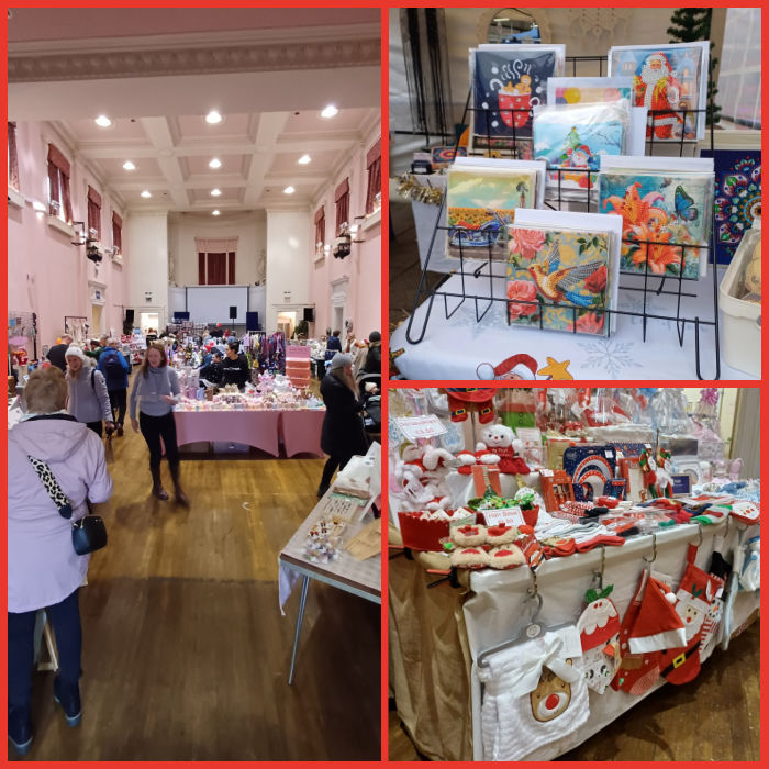 Christmas craft market in Harpur Suite