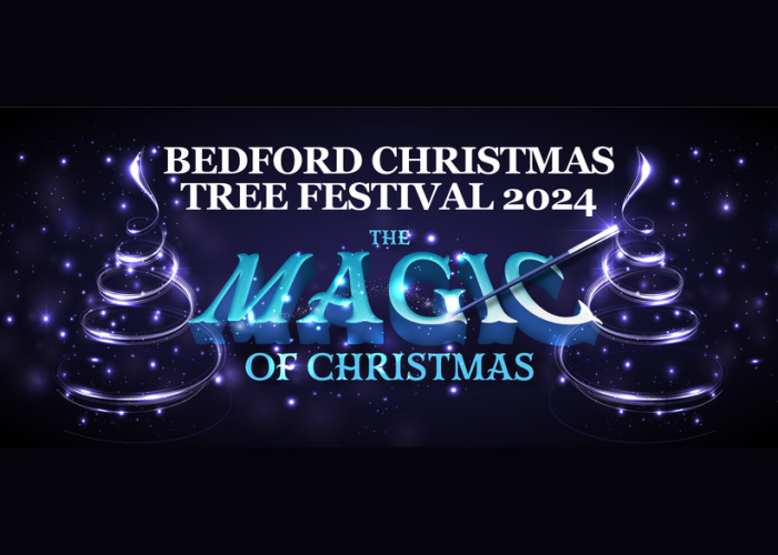 Written advert announcing the Bedford Christmas Tree Festival