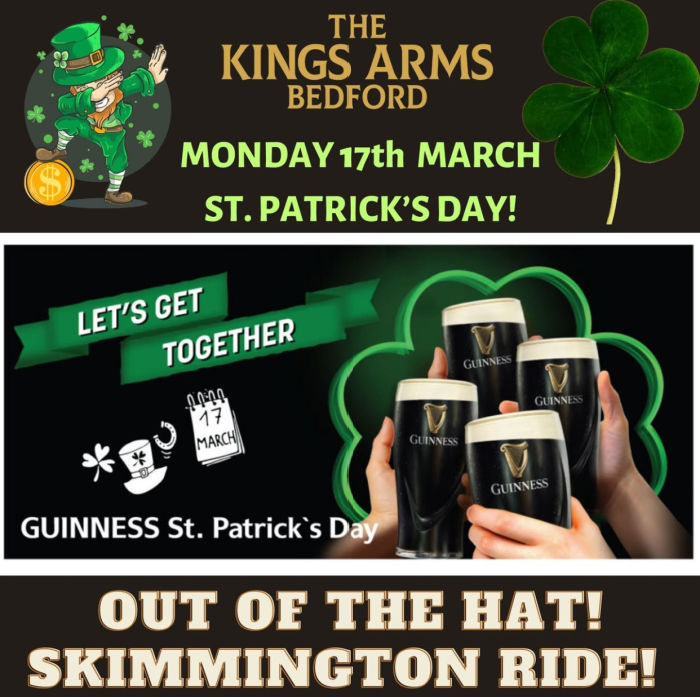 St Patrick's Day at the King's Arms featuring Guinness