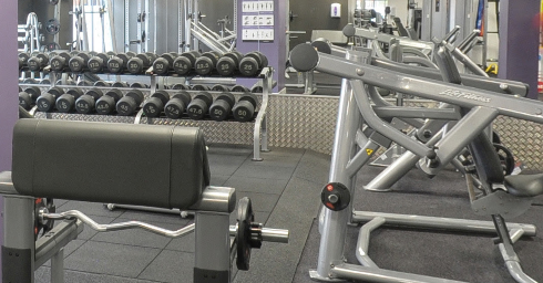 Anytime Fitness weights and benches