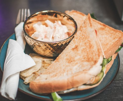Frescoes toasted sandwich with coleslaw and crisps