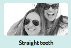 MyDentist two people with straight teeth