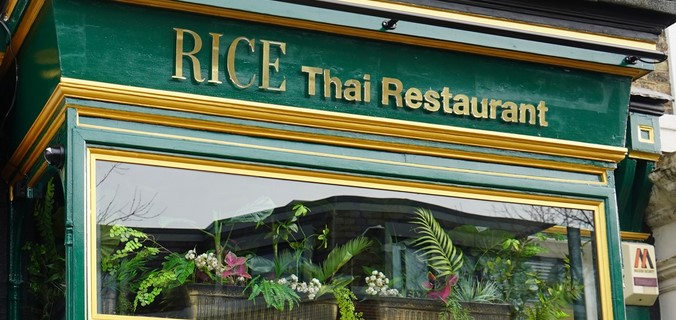 Rice Thai new green shopfront