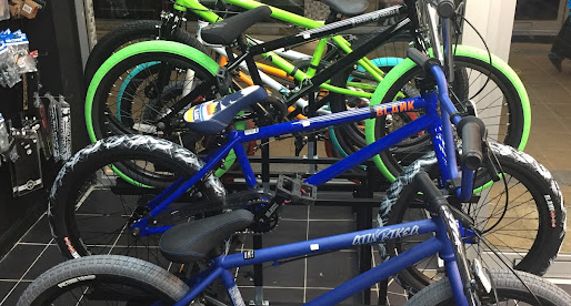 Rollback World selection of BMX bikes in-store
