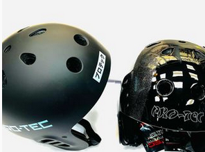 Rollback World black safety helmets