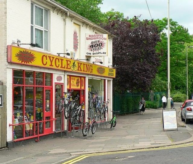 Cycle King shopfront with bikes out the front
