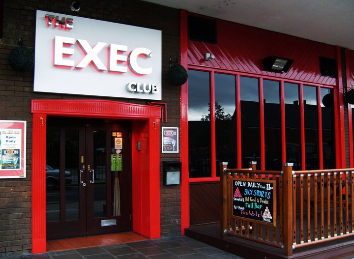 Exec Club red and black frontage