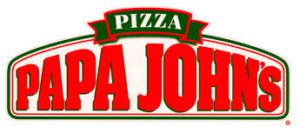 Papa Johns red, green and white logo