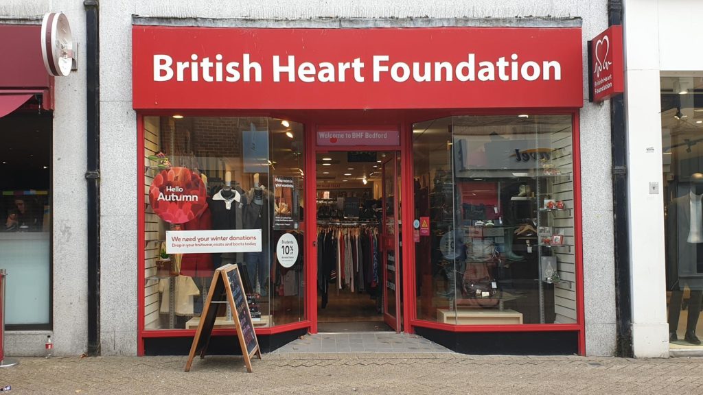 British Heart Foundation store front
