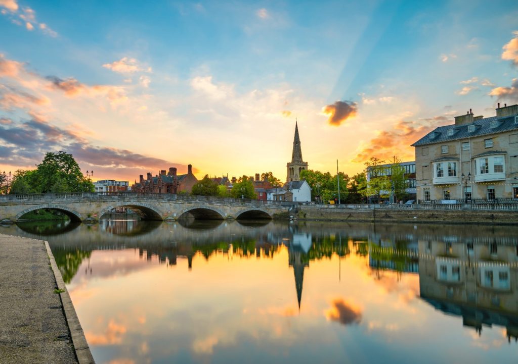 swan hotel and thermal spa and Bedford river and town bridge