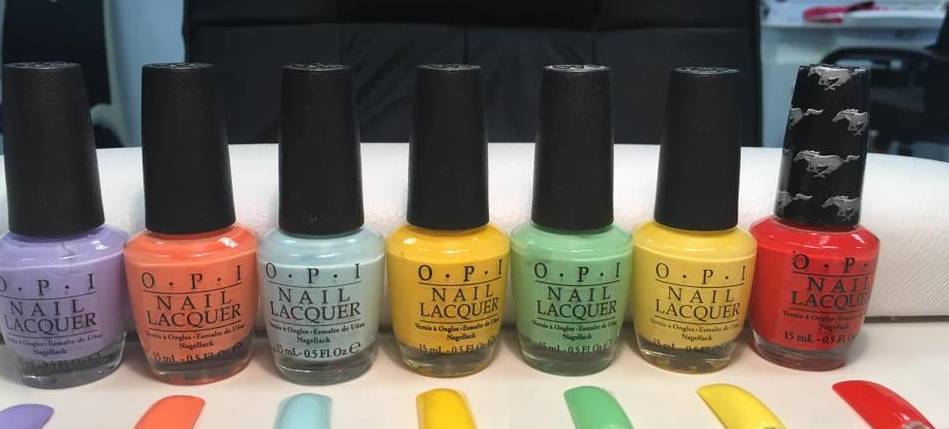 Lisa's Nails Opi Nail Lacquer in seven colours