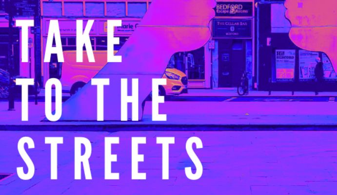 Take to the streets event logo