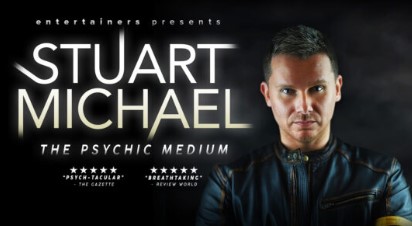 Stuart Michael psychic medium poster with photo