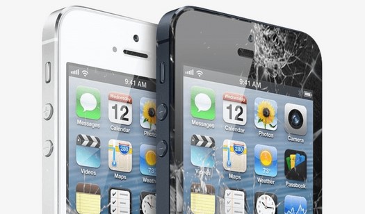 RE Smart Phone photo of broken iPhones