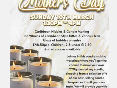 Mother’s Day candle making workshop at CaRumBar