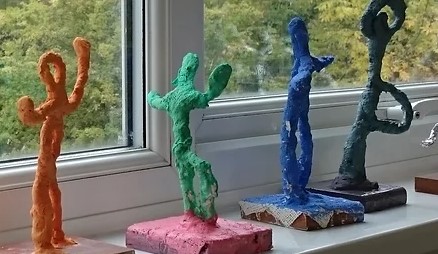 Creative Days coloured clay figurines