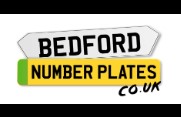 Bedford Number Plates logo in green, yellow, black and white