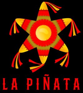 La Pinata logo in yellow, red and black