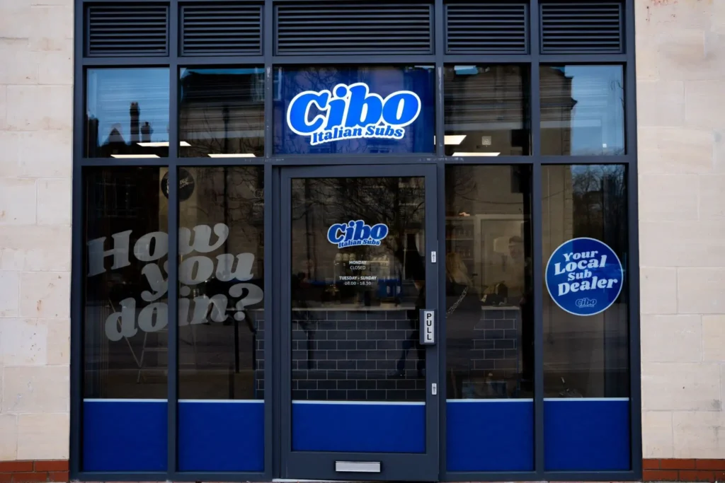 Front of Cibo Italian Subs shop