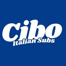 Cibo Italian Subs logo on a blue background