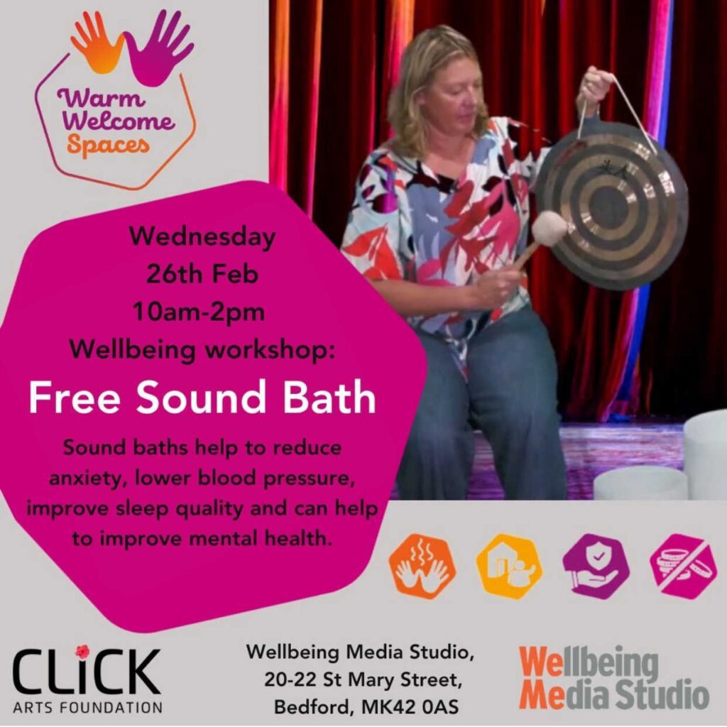 Free sound bath advert