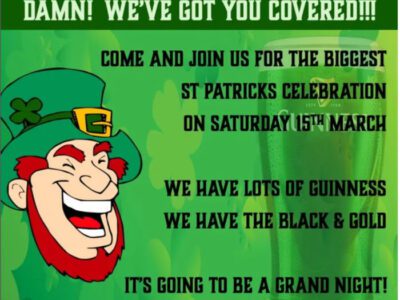 St Patrick’s Celebration at The Cellar Bar