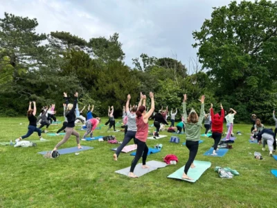 Bedford Yoga and Wellbeing in the Park a resounding success