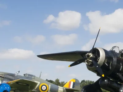 Wings & Wheels Air Show at Shuttleworth