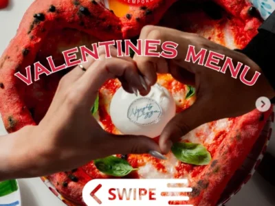 Celebrate Valentine’s Day at Naughty Pizza