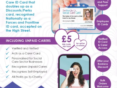The Blue Sky Social Care Card Continues to Provide Official Recognition and Benefits to the UK Social Care Community