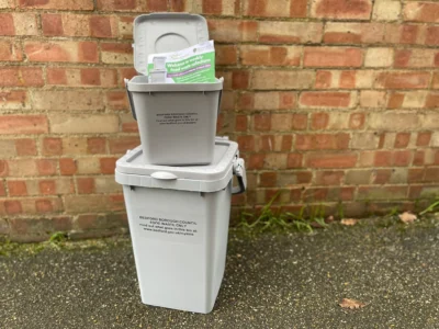 Food waste caddy deliveries continue ahead of new service in Bedford Borough