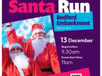 Keech Hospice Santa Run Bedford