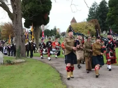 Bedford Pipe Band Remembrance Service